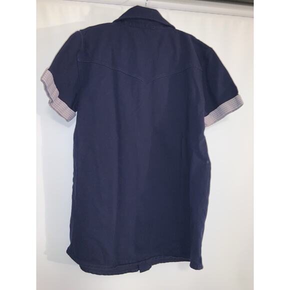 Gucci Kids Logo Blue Short Sleeve Shirt Boys Size 12 - Picture 2 of 8